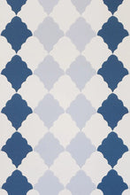 Load image into Gallery viewer, Quilted Harlequin - Two Blues Wallcovering