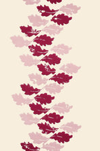 Load image into Gallery viewer, Oak Leaves - Red &amp; Pink Wallcovering