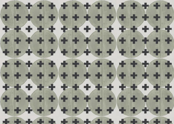 81425 Lichen + Black Non-Woven Fibre Wallcovering