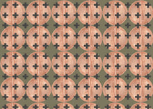 Load image into Gallery viewer, 81425 Olive Blossom + Black Non-Woven Fibre Wallcovering