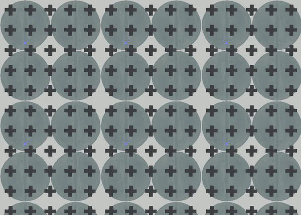 81425 Stone Blue + Black Non-Woven Fibre Wallcovering