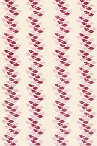 Oak Leaves - Red & Pink Wallcovering