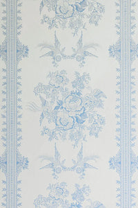 Asiatic Pheasant - China Blue Wallcovering