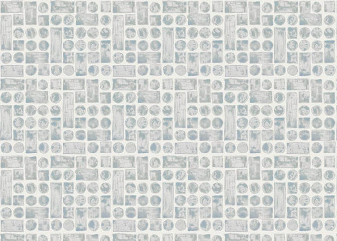 9923 Patina Blue Grasscloth Wallcovering
