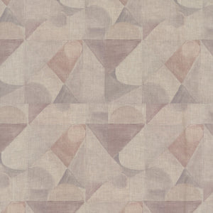 Abstract Isle Ash Rose Fabric