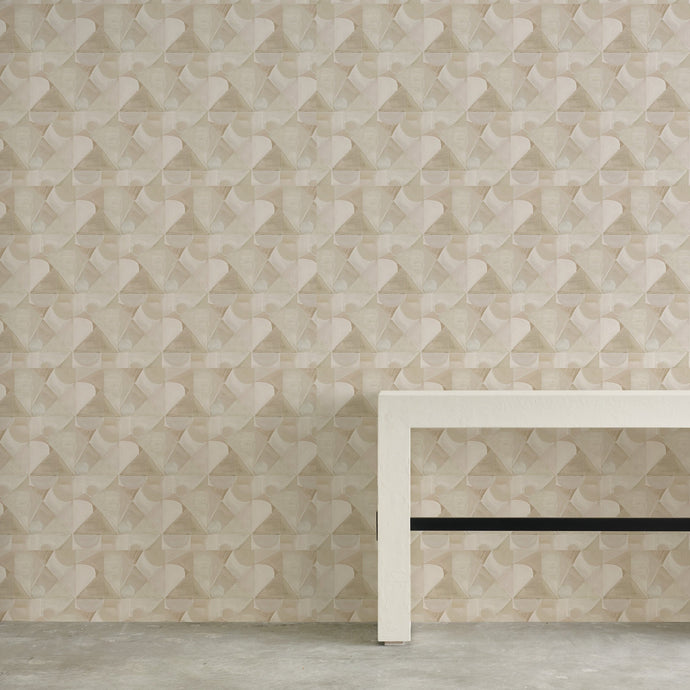 Abstract Isle Pale Beach Wallcovering