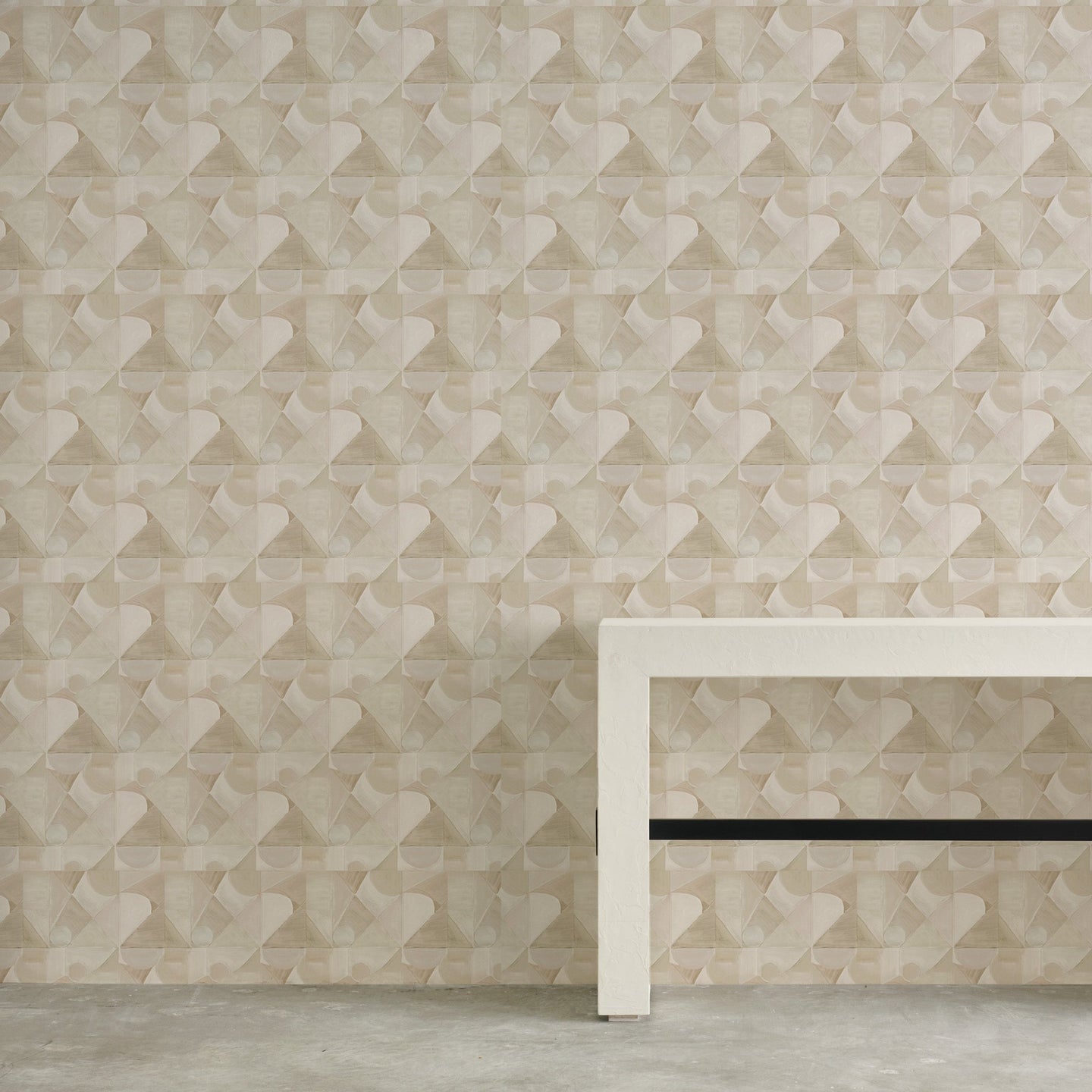 Abstract Isle Pale Beach Wallcovering