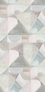 Abstract Isle Sea Glass Wallcovering