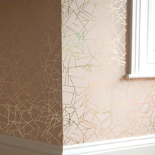 Load image into Gallery viewer, Angle Gold Nude Pink Wallcovering