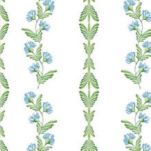 Load image into Gallery viewer, Ascending Floral Serendipity Blue Wallcovering