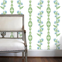 Load image into Gallery viewer, Ascending Floral Serendipity Blue Wallcovering