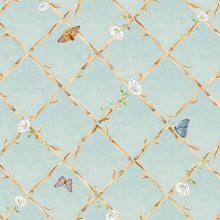 Load image into Gallery viewer, Bamboo &amp; Butterflies Grasscloth Wallcovering