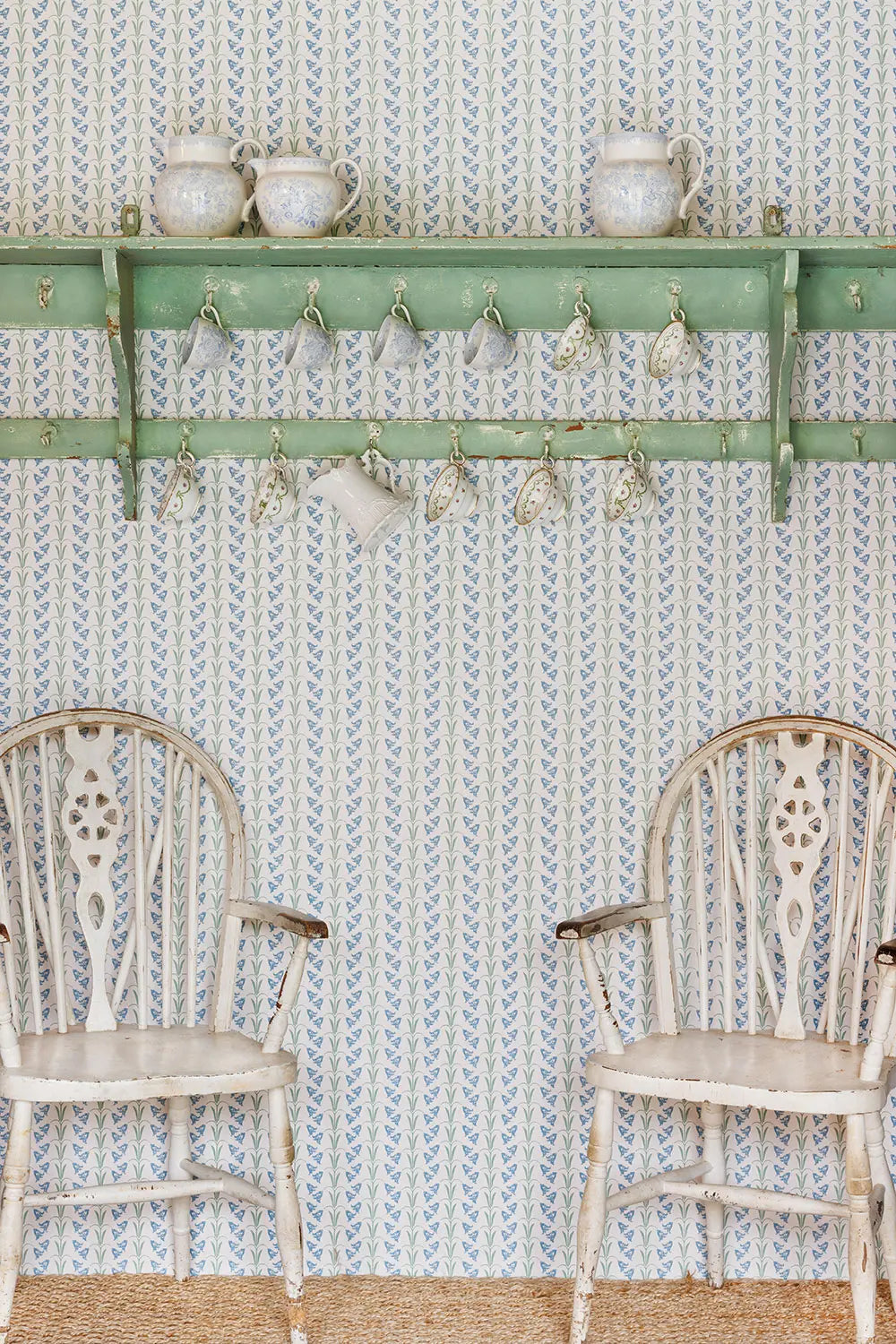 Bluebells - Blue & Green Wallcovering