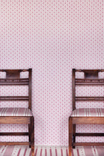 Load image into Gallery viewer, Daisy Scallops - Red &amp; Pink Wallcovering