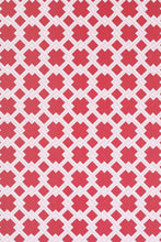 Load image into Gallery viewer, Lattice Cane - Red &amp; Pink Wallcovering