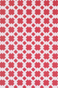 Lattice Cane - Red & Pink Wallcovering