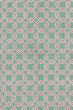 Load image into Gallery viewer, Lattice Cane - Light Olive Red Fabric