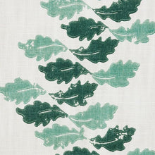 Load image into Gallery viewer, Oak Leaves - Green Fabric