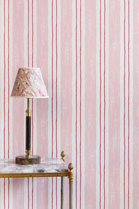 Painter's Stripe - Pink Wallcovering