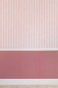 Painter's Stripe - Pink Wallcovering