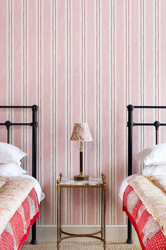 Painter's Stripe - Pink Wallcovering