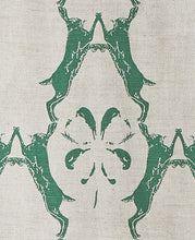 Load image into Gallery viewer, Boxing Hares - Green Fabric