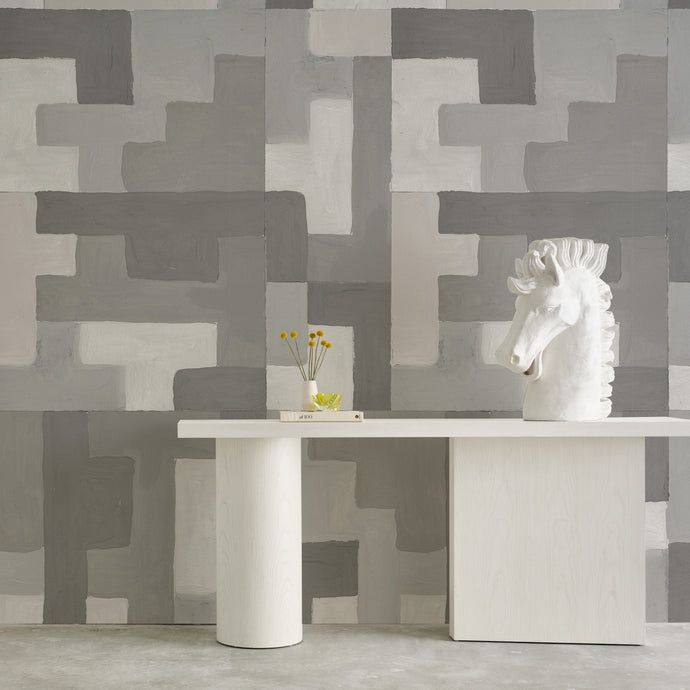 Big Steps Dove Grey Wallcovering