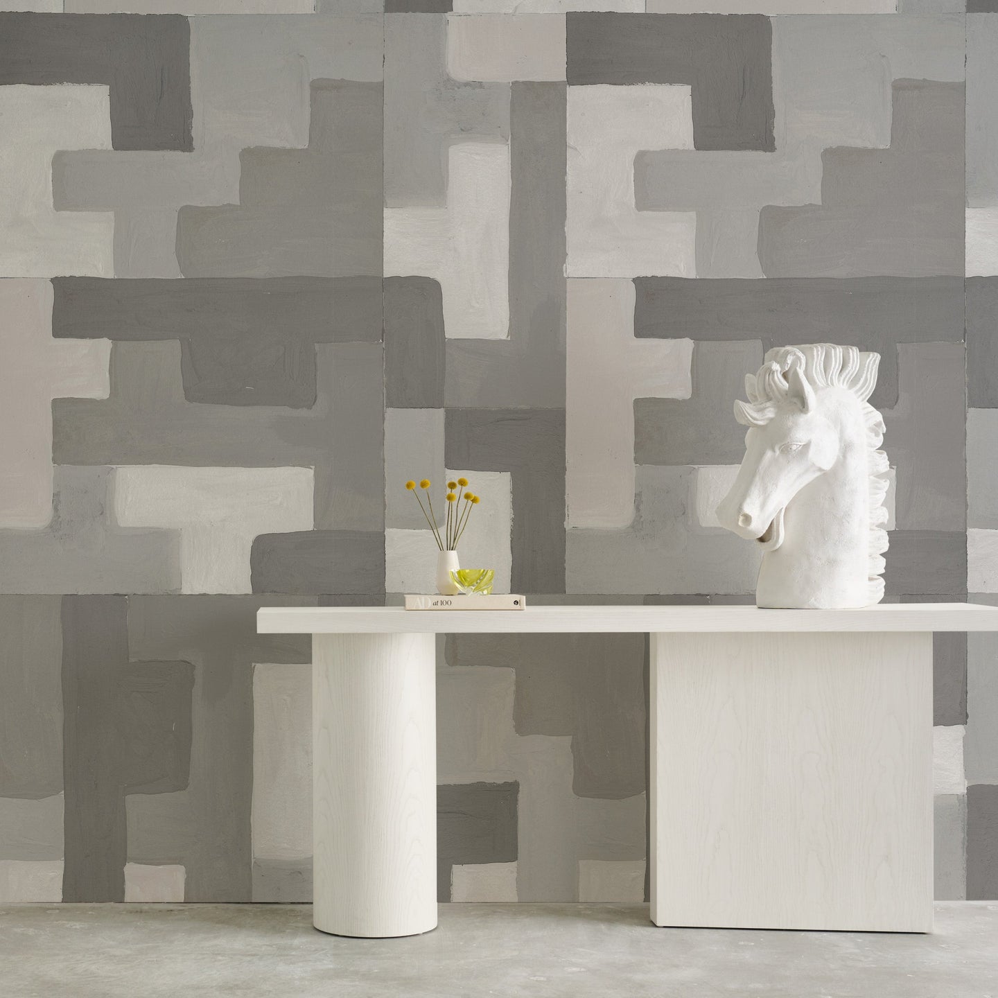 Big Steps Dove Grey Wallcovering