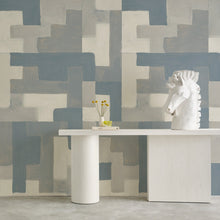 Load image into Gallery viewer, Big Steps Cashmere Blue Wallcovering