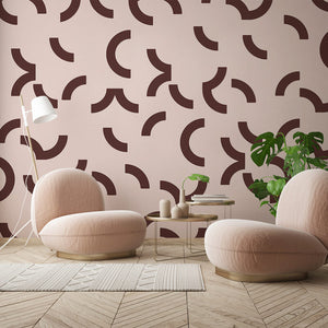 Overscale Contour Rosate Wallcovering