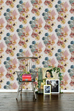 Load image into Gallery viewer, Florida Vibrant Floral Grasscloth Wallcovering