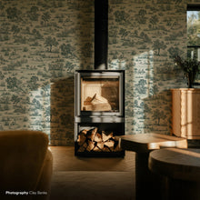 Load image into Gallery viewer, Frolic - Green Wallcovering