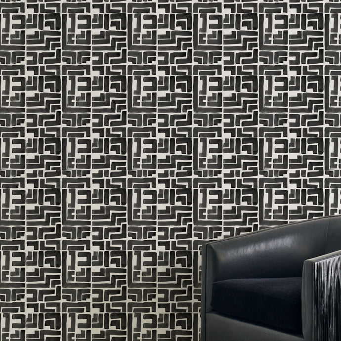 Gaia Noir Wallcovering