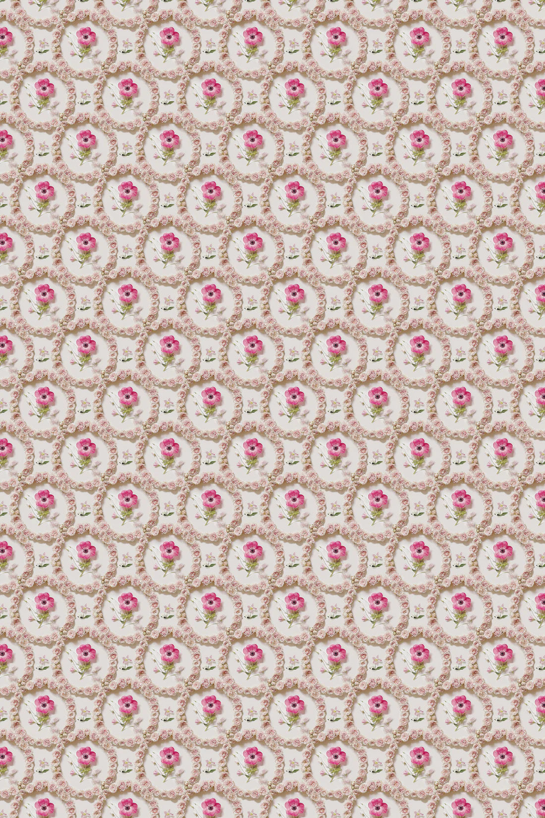 Gracie Pink Light Floral Wallcovering