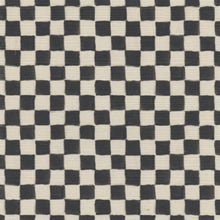 Load image into Gallery viewer, Checker Black Grasscloth