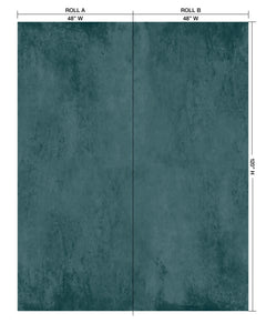 Plaster Greg's Teal Wallcovering