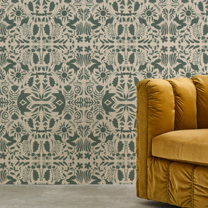 Jewel Green House Wallcovering