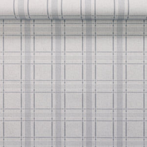 London Plaid Ash Paperback Linen