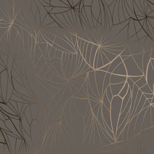 Load image into Gallery viewer, Leaf Bronze Cocoa Brown Wallcovering