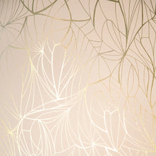 Load image into Gallery viewer, Leaf Gold and Pink Wallcovering