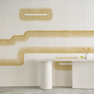 Libby's Stripe Gold Coast Mural Wallcovering