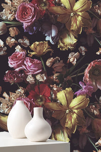 Louise Dark Floral Wallcovering