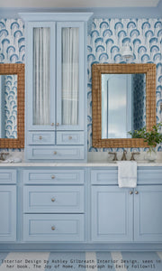 Lucky Lou Cashmere Blue Wallcovering