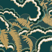 Load image into Gallery viewer, Lush - Deep Teal Wallcovering
