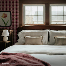 Load image into Gallery viewer, Check - Burgundy Wallcovering