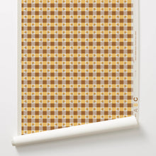 Load image into Gallery viewer, Check - Yellow Wallcovering