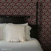 Load image into Gallery viewer, Wave - Burgundy Wallcovering