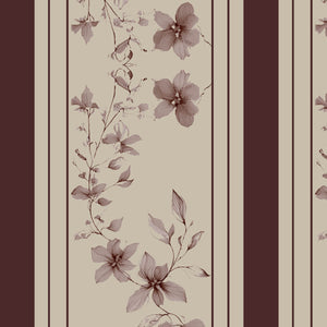 Floret Mahogany Wallcovering