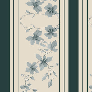 Floret Soft Blue Wallcovering