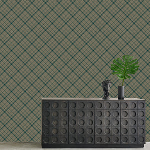 Timeless Argyle Hunter Wallcovering